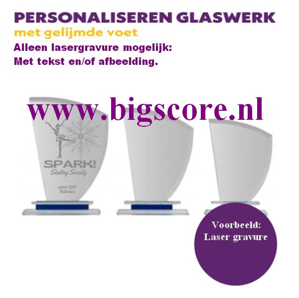 Bonnie Crystalstandaard inclusief lasergraveren ontwerp
